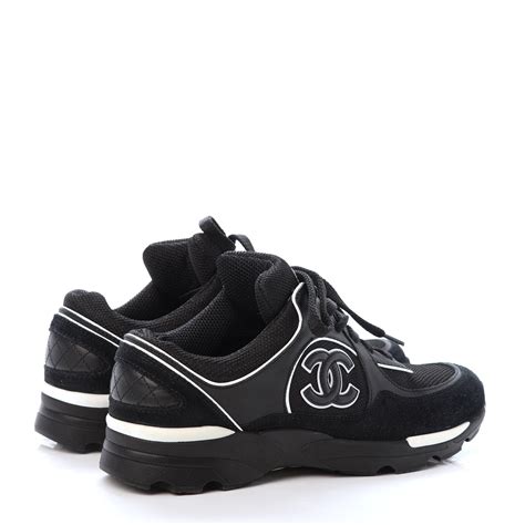 chanel white and black shoes men|authentic Chanel sneakers.